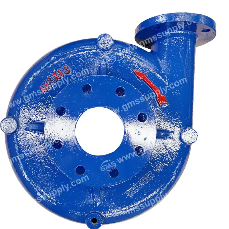 What are the key features of the 250 Series 4×3×13 centrifugal pump casing?